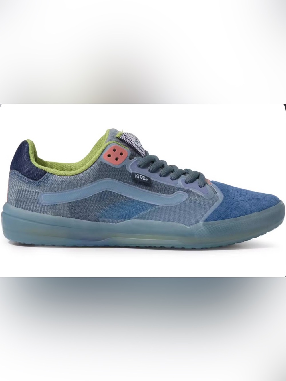 Vans Low-Top EVDNT RW UltimateWaffle in Perriwinkle with Lime and Coral Accents